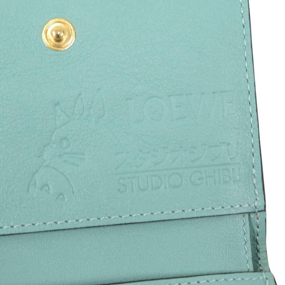 Loewe x Studio Ghibli Totoro Makkurokurosuke Brown Trifold Wallet - Picture 9 of 9